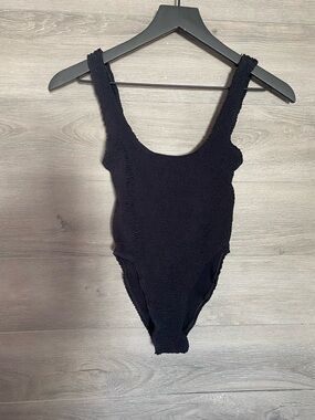 Bond-eye Australia Textured One Piece Swim Black